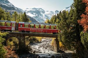 Schweiz - Bernina-Express - Zugrundreise