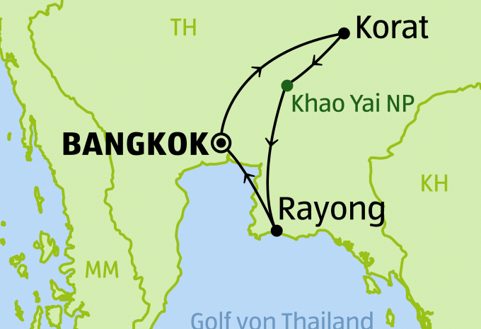 Bangkok & Rayong - Rundreise & Baden
