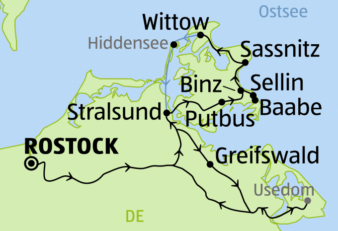 Ostsee - 3 Inseln - Radtour