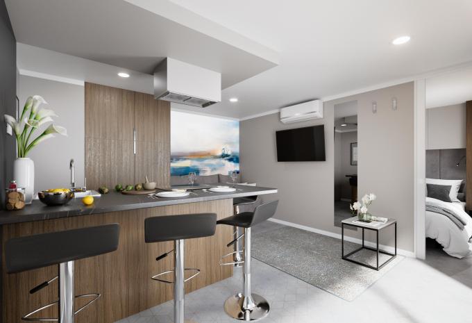 Zimmerbeispiel: Deluxe Ferienhaus Terrasse "Amber Luxury"