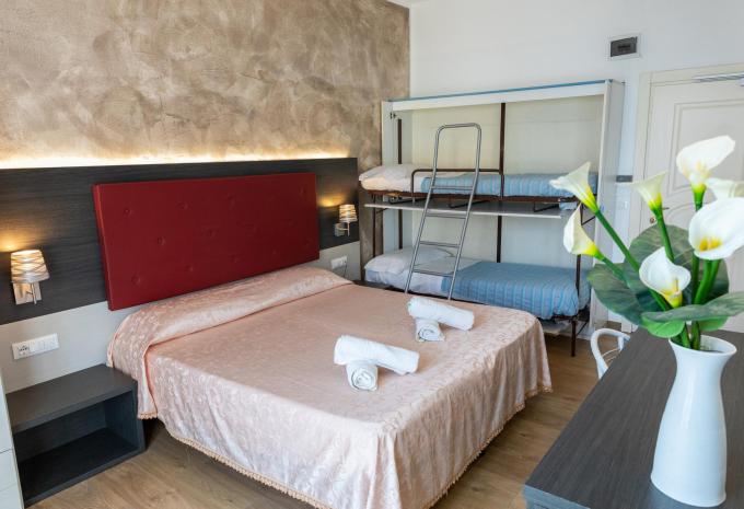 Zimmerbeispiel Vierbettzimmer Balkon