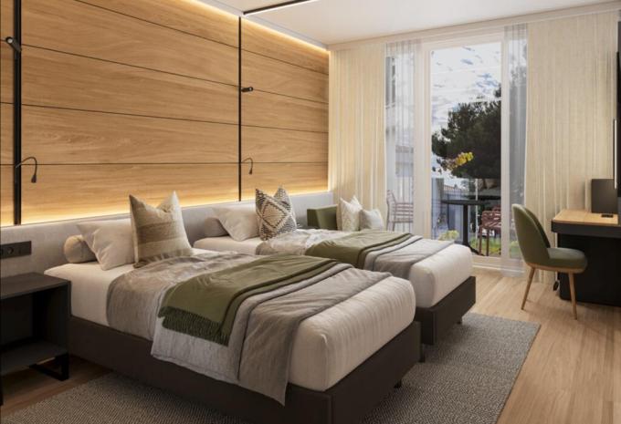 Zimmerbeispiel: DB04 Doppelzimmer Balkon Parkblick C2BP