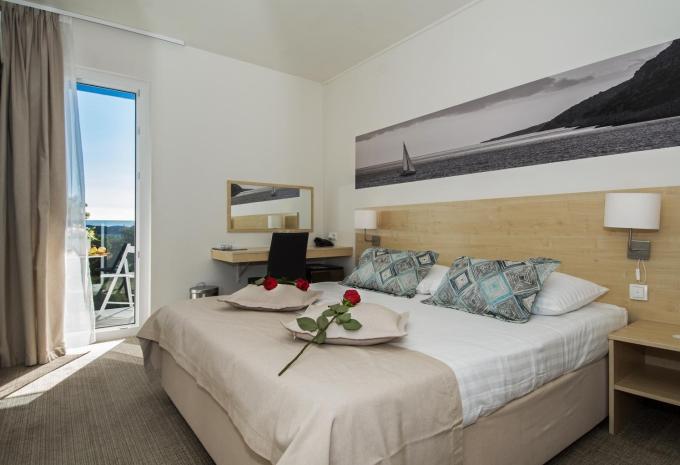 Zimmerbeispiel, Standard Doppelzimmer Balkon Meerblick