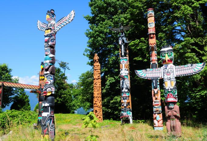 Totempfahl im Stanley Park