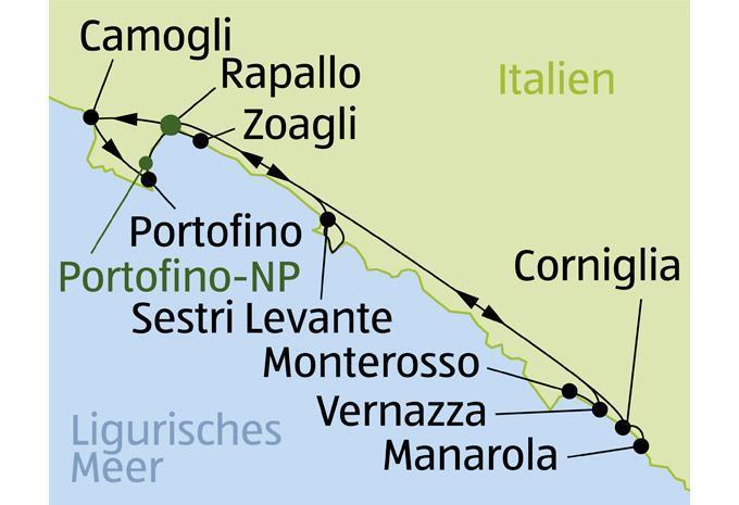 Italien - Riviera di Levante - Wanderreise