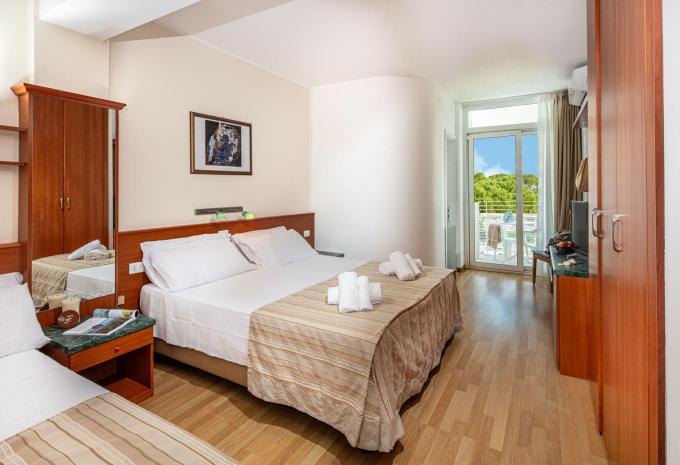 Zimmerbeispiel, Dreibettzimmer Balkon