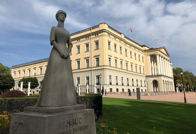 Oslo - Denkmal Königin Maud