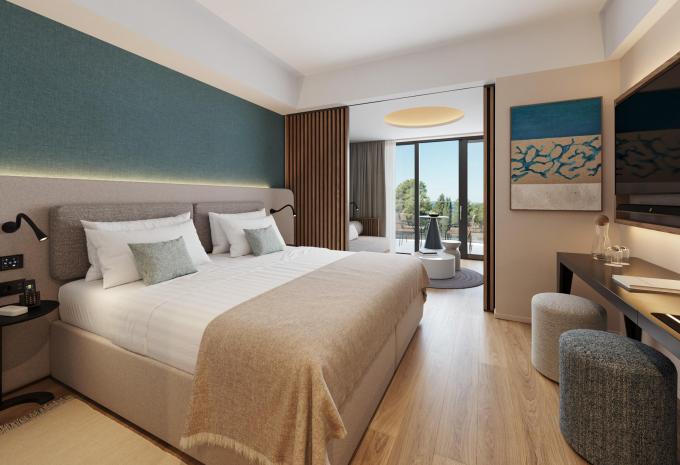 Zimmerbeispiel, Familienzimmer Balkon 2+2 "FR22B"