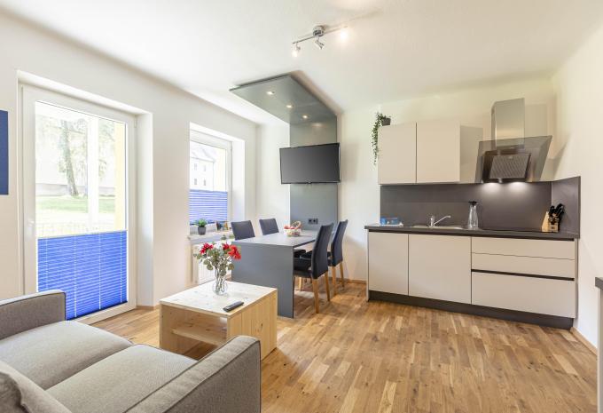 Zimmerbeispiel, Premium Plus Apartment mit Indoor-Whirlpool Balkon "Erzberg"