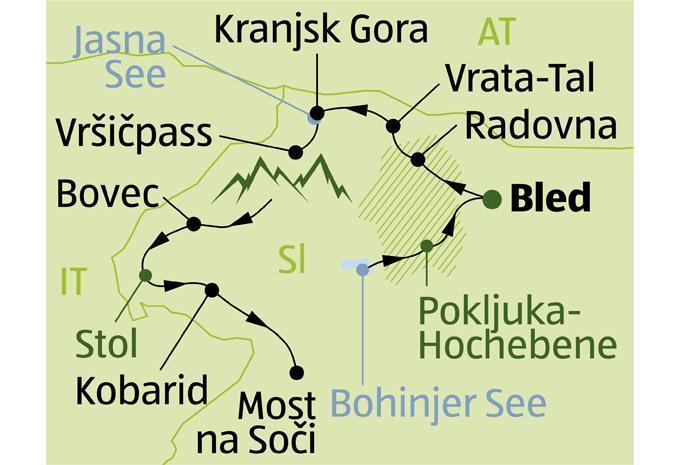 Durch den slowenischen Triglav-Nationalpark - Mountainbike-Tour