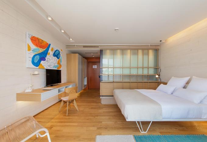 Zimmerbeispiel, DB01 Superior Doppelzimmer Balkon Meerblick