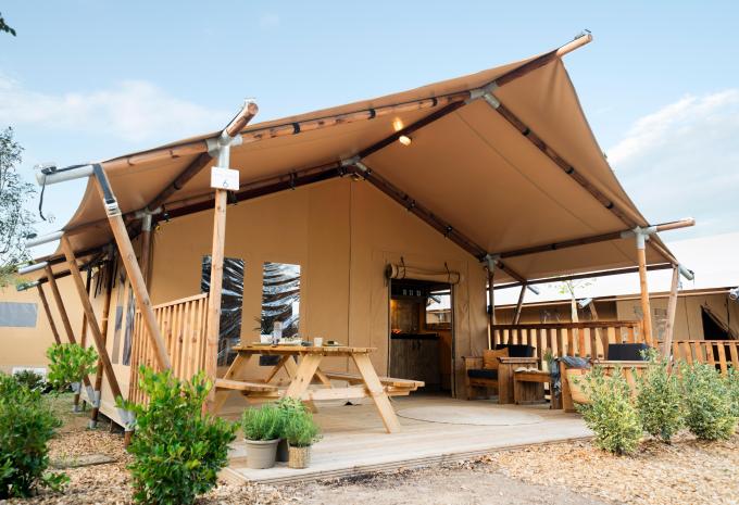 Glamping Lodge made of wood terrace '30'