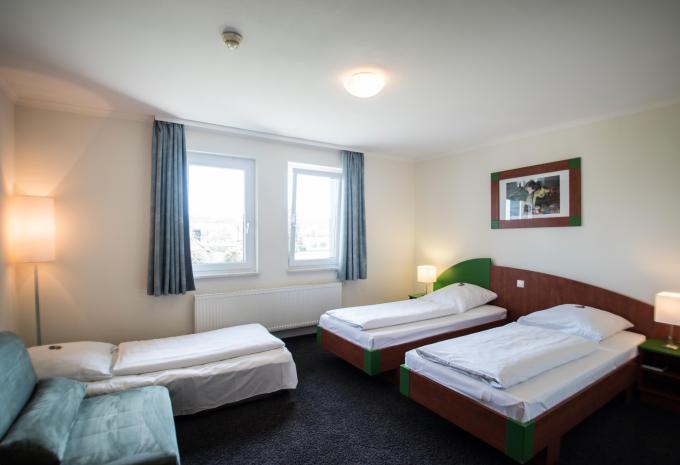 Zimmerbeispiel, Dreibettzimmer 