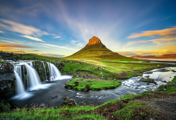 Kirkjufellsfoss Wasserfall