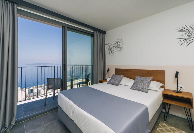 Zimmerbeispiel Doppelzimmer „Standard Balkon Meerblick STDSV“