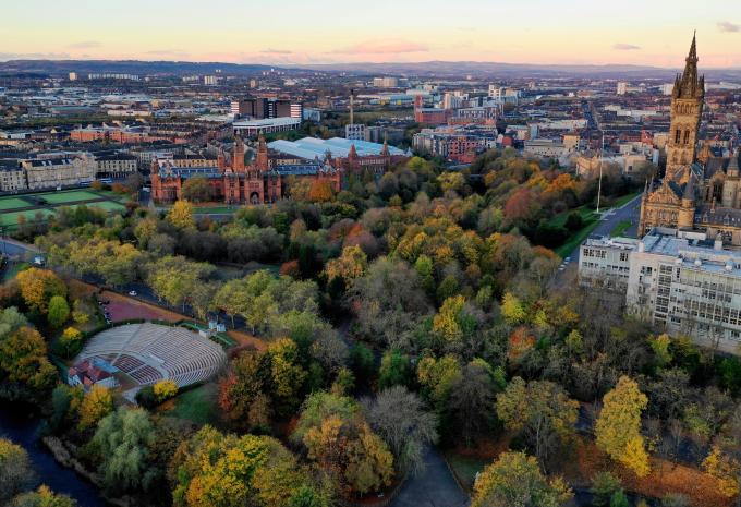 Blick über Glasgow