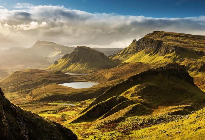 Quiraing mountains, Isle of Sky