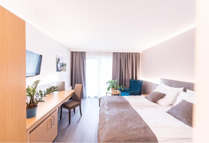 Zimmerbeispiel: Doppelzimmer Balkon