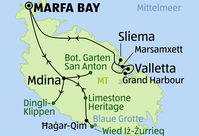 Malta - Sternfahrt