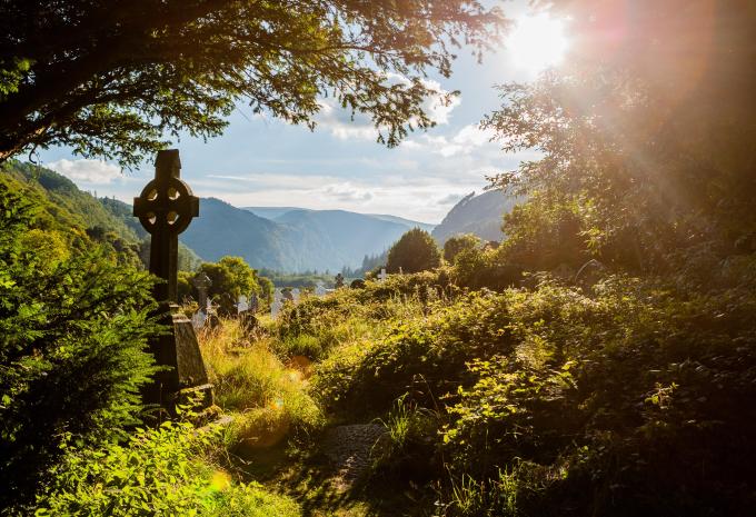Glendalough in the Wicklow mountains
