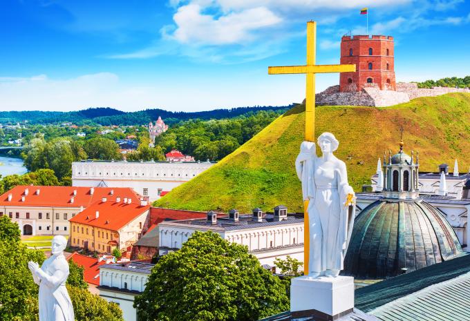 Blick auf die Altstadt von Vilnius
