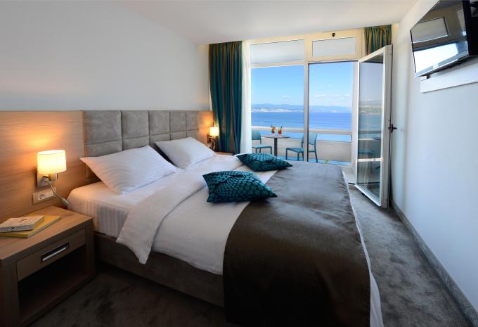 Zimmerbeispiel, Standard Doppelzimmer Balkon Meerseite