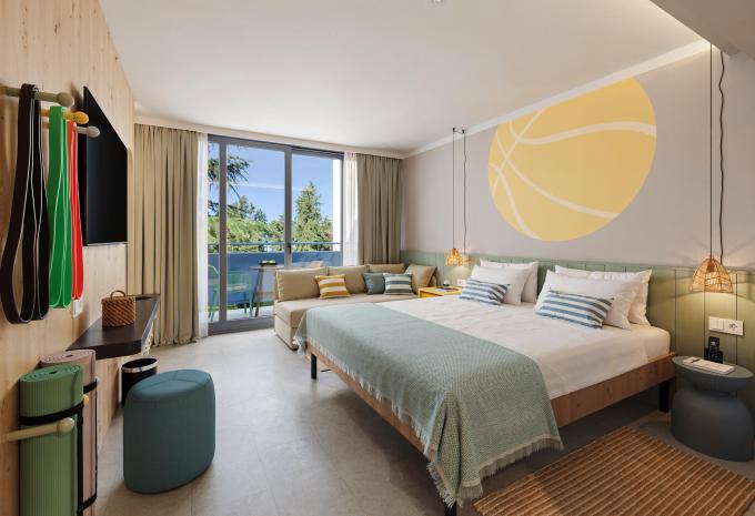 Zimmerbeispiel, Doppelzimmer Balkon Parkseite "2+1" ST3PB