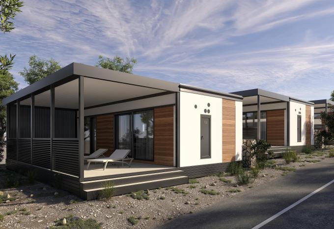 Zimmerbeispiel, Superior Mobile Home Terrasse Meerblick "Olive"