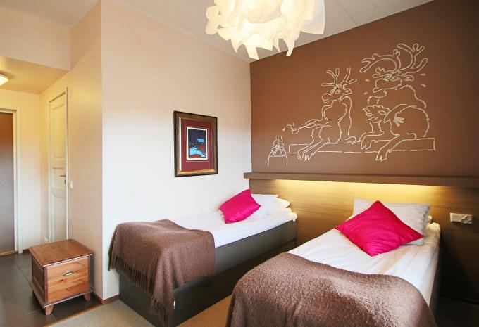 Zweibettzimmer im Hotel Hullu Porro