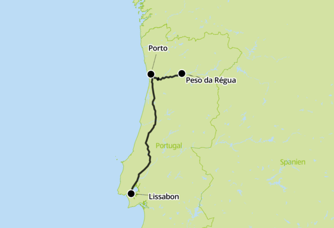 Lissabon und Porto - Zugrundreise