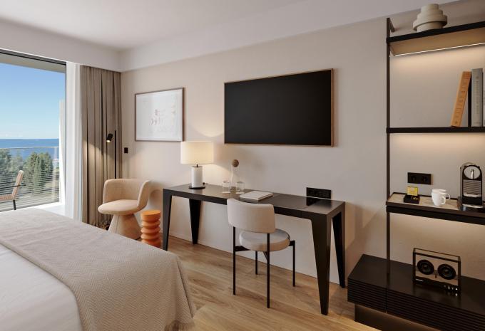 Zimmerbeispiel, Doppelzimmer Balkon Meerseite 2 "R2SB"