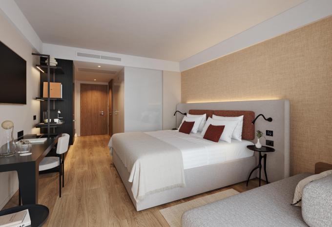 Zimmerbeispiel, Doppelzimmer Balkon 2+1 "R21B"