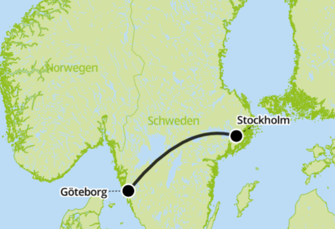 Schwedens Städte mit dem Zug entdecken - Zugrundreise