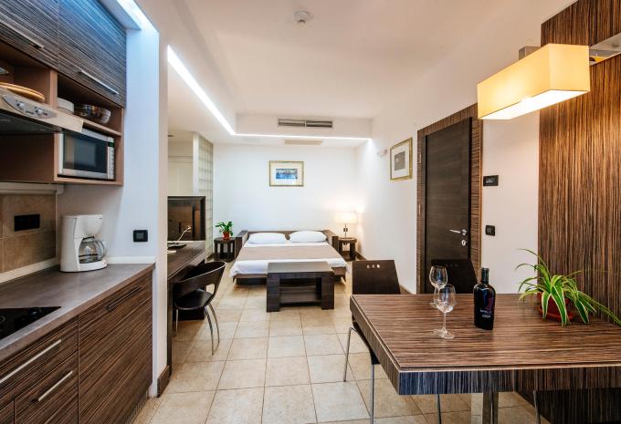 Zimmerbeispiel, Comfort Apartment Terrasse "2 Erwachsene + 2 Kinder" 1 Schlafzimmer