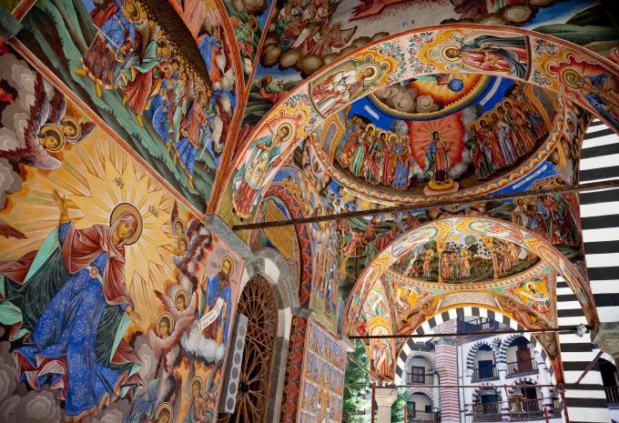 Fresken im Rila Kloster