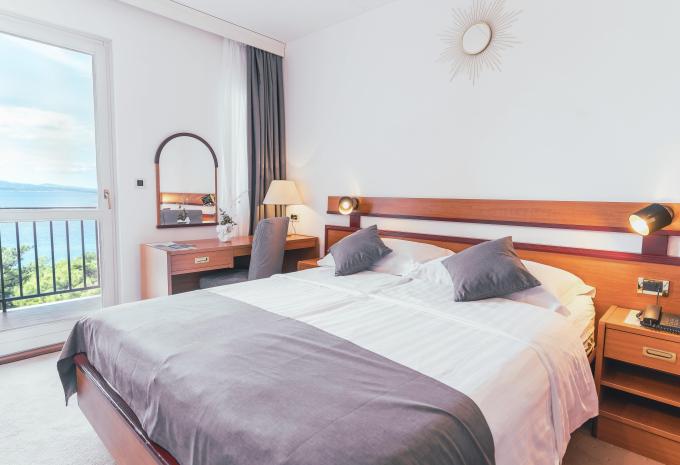 Zimmerbeispiel, Standard Doppelzimmer Balkon Meerseite DMB