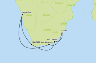 Routenkarte 24.11.27 - 08.12.27