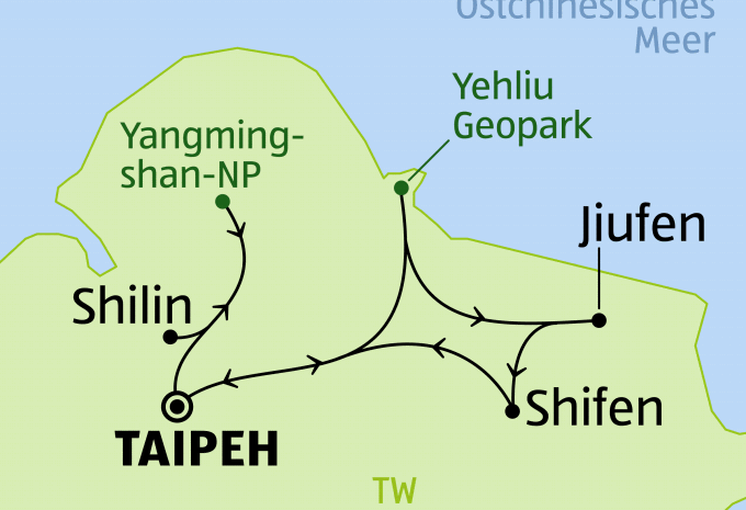Silvester in Taipeh - Sternfahrt & City-Trip