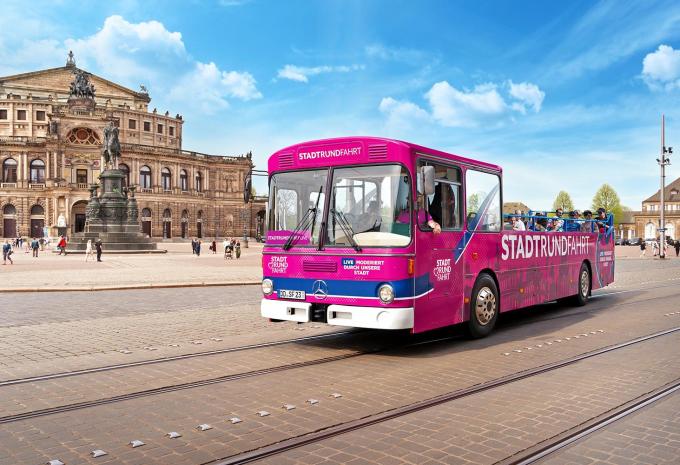 Die große Stadtrundfahrt live durch Dresden