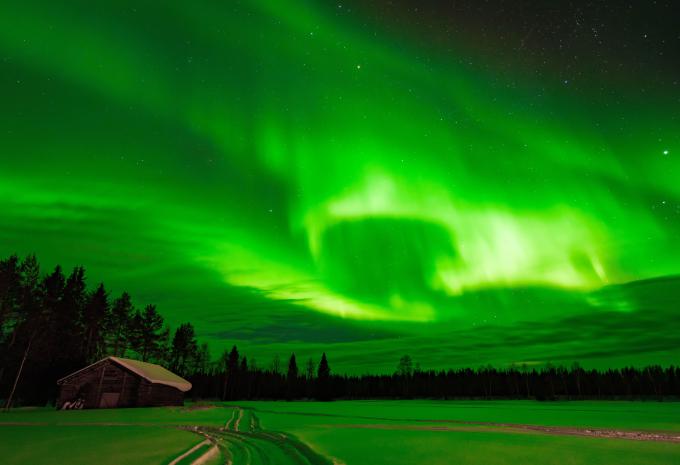Nordlichter über Lappland