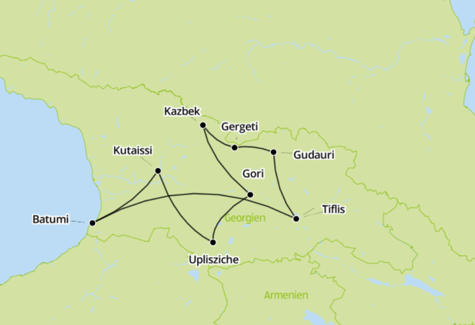 Georgien - Streifzüge vom Kaukasus zum schwarzen Meer - Zug- und Busrundreise