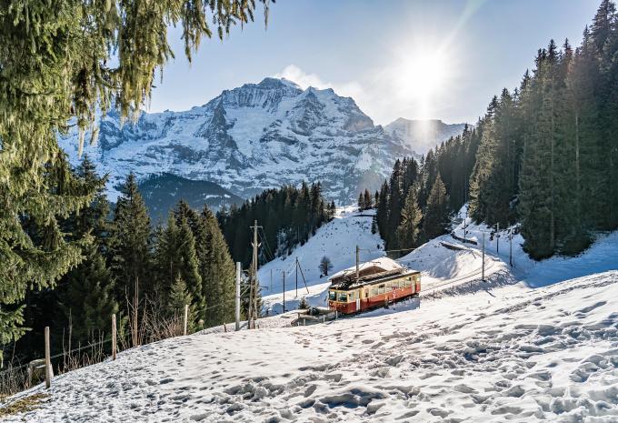 Bergbahn von Lauterbrunnen nach Mürren