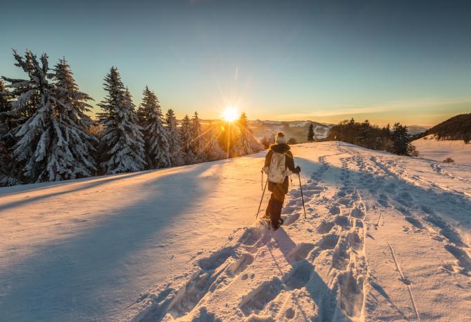Schnee Wanderung
