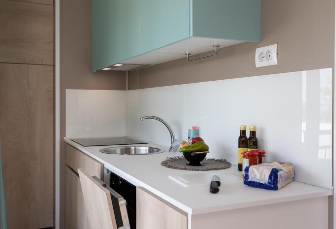 Beispiel Familien Suite Mobile Home Maxicaravan Terrasse