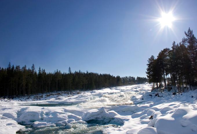 Stromschnellen in Storforsen