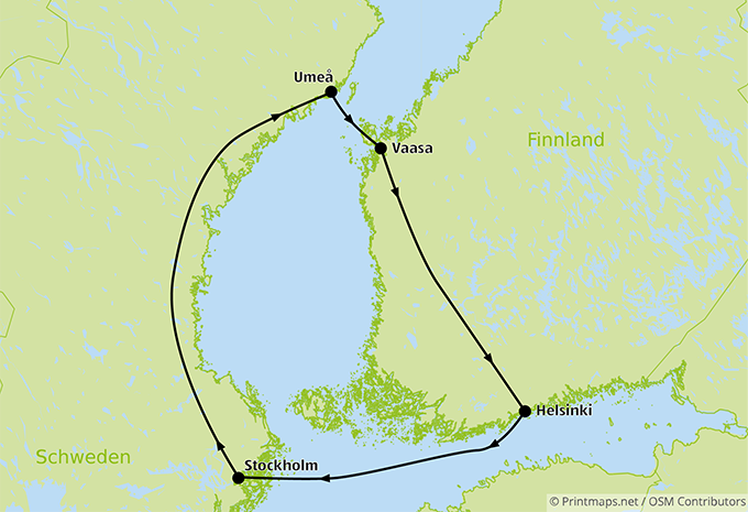Skandinavien im Winter - Nordische Hauptstädte, Natur und Schären - Zug- und Busrundreise