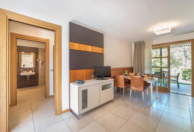 Standard Apartment Balkon mit Gartenblick