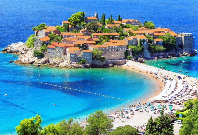 Insel Sveti Stefan bei Budva
