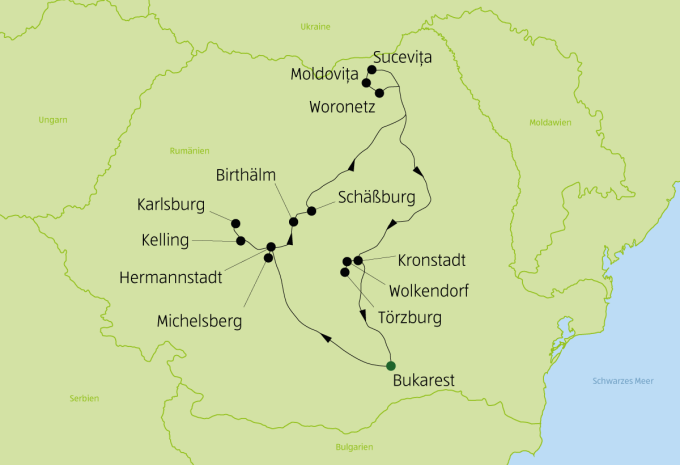 Rundreise Sagenhaftes Rumänien - Verborgene Schätze Osteuropas