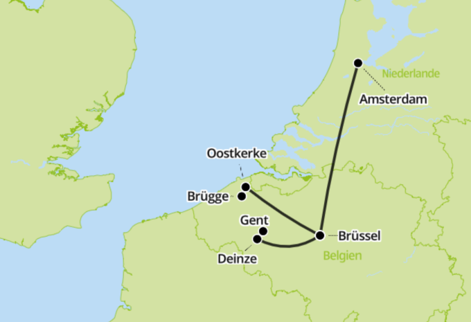 Flandern und Holland - Frühlingszauber in Blütenpracht - Zugrundreise